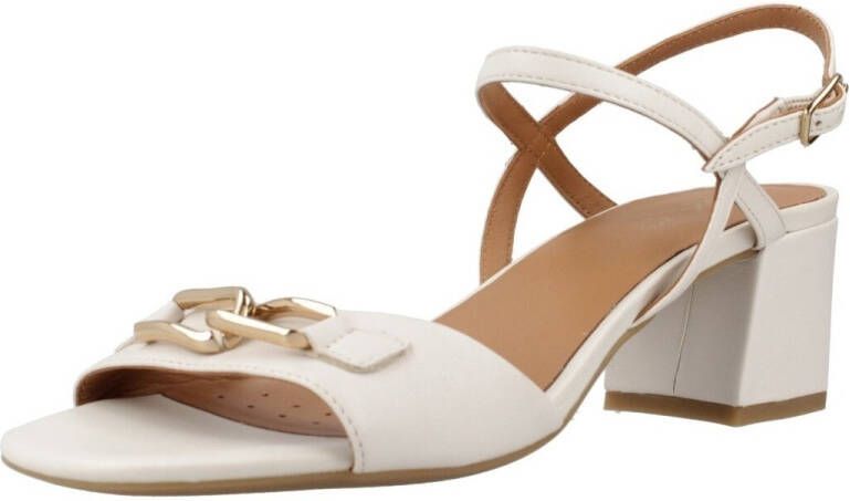 Geox Beige Platte Sandalen voor Vrouwen Beige Dames - Foto 3