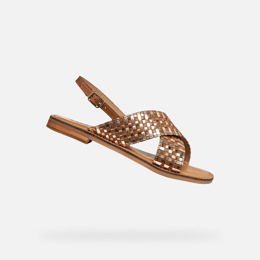 GEOX MADDALUSIA C DAMES Sandalen TABAK BRONS - Foto 3