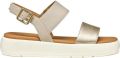 Geox Stijlvolle platte sandalen in Camalei-design - Geel