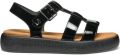 Geox D Camalei Platte Sandalen - Zwart