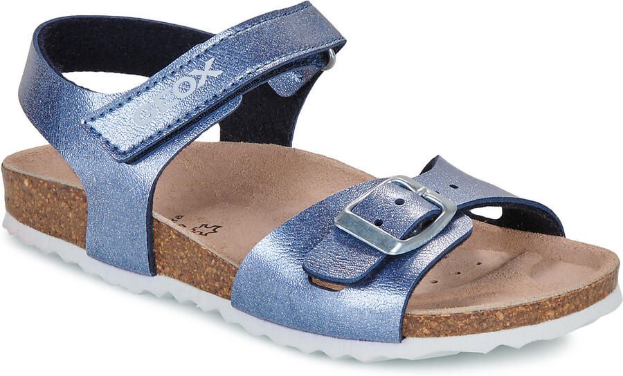 GEOX Blauw Metallics Kindersandalen Velcro - Foto 2