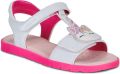 Geox Platte sandalen J SANDAL JOYFOOT GIR - Wit