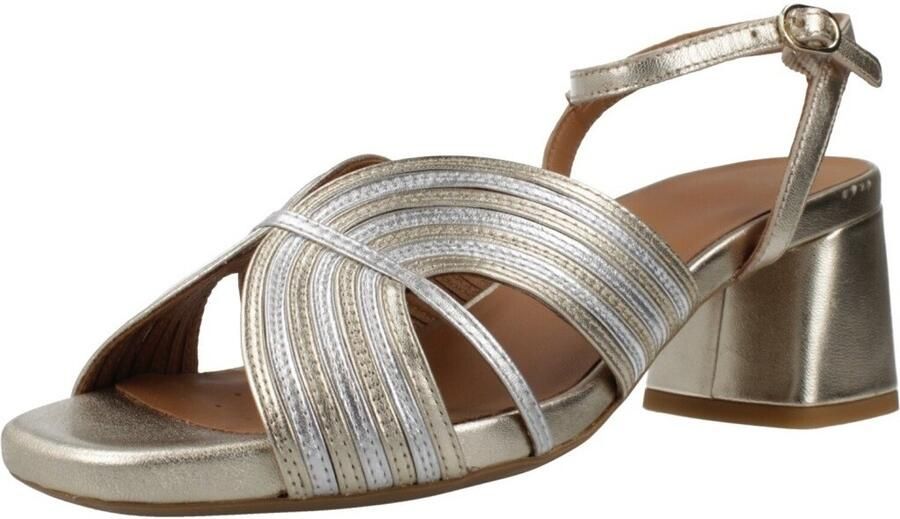 GEOX GENZIANA MID DAMES Sandalen GOUD ZILVER