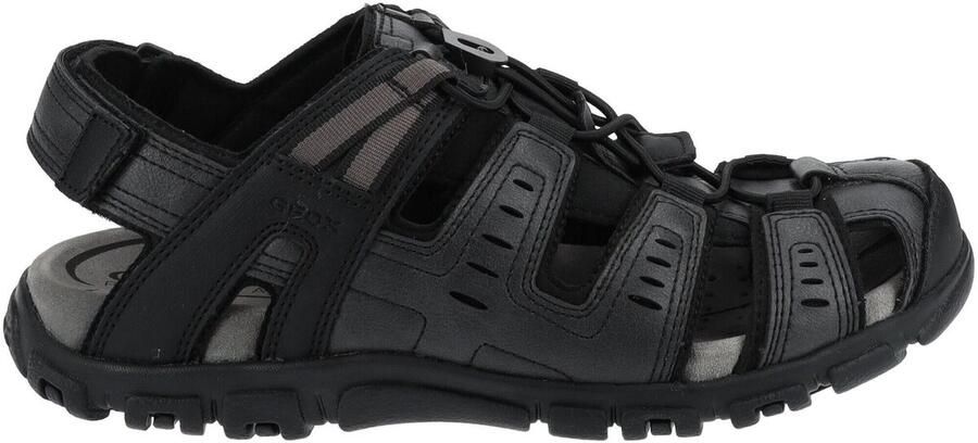 Geox Sandalen UOMO SANDAL STRADA C zomerschoen klittenbandschoen outdoorsandaal met leren voetbed - Foto 3