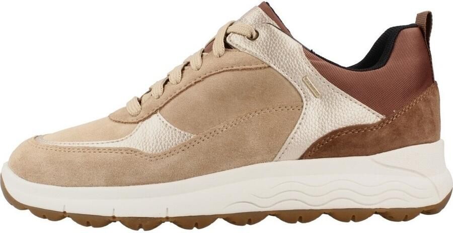 GEOX SPHERICA 4X4 ABX DAMES Sneakers DONKERBEIGE LICHTGOUD - Foto 2