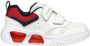 GEOX ILLUMINUS TIENERS Sneakers WIT ROOD - Thumbnail 2
