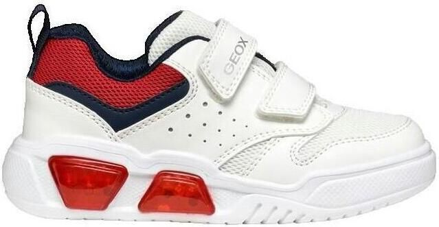 GEOX ILLUMINUS TIENERS Sneakers WIT ROOD