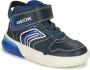 Geox J169VA Navy Royal Sneakers hoge sneakers - Thumbnail 3