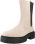 Geox Ademende en Gedempte Leren Hoge Laarzen Beige Dames - Thumbnail 2