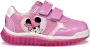 GEOX LIGHTYLOO PEUTERMEISJES Sneakers DONKERROZE - Thumbnail 4