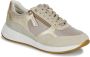 Geox Beige Casual Textiel Sneakers met 4cm Rubberen Zool Beige Dames - Thumbnail 3