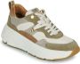 GEOX DIAMANTA DAMES Sneakers GROEN BEIGE - Thumbnail 2