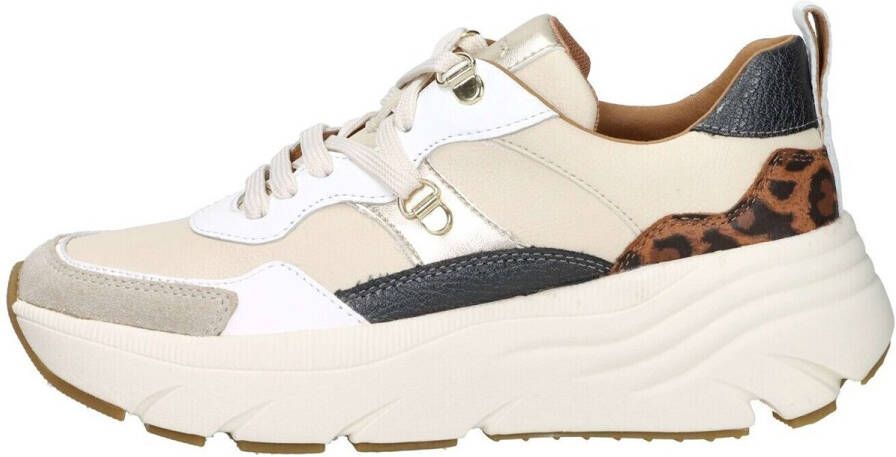 GEOX DIAMANTA DAMES Sneakers BEIGE BRUIN - Foto 4