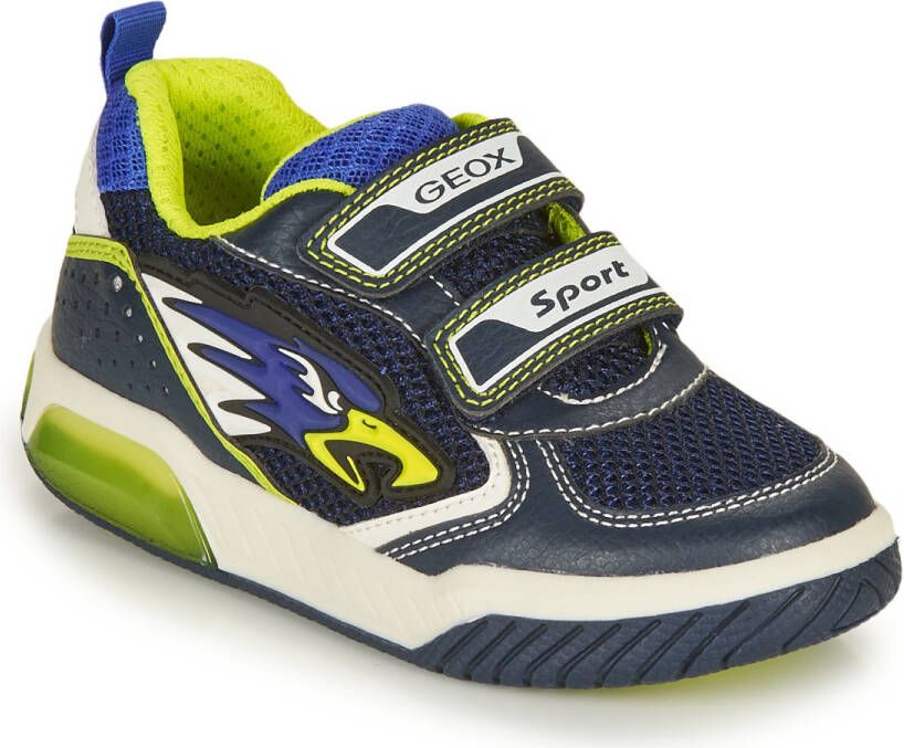 GEOX j159cb klittenbandschoenen jongens blauw c0749 navy lime - Foto 2
