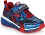 Geox Bayonyc Spider-Man sneakers met lichtjes blauw rood - Thumbnail 2