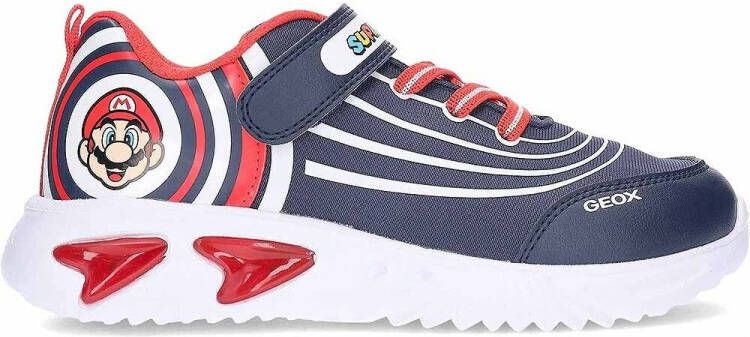 Geox Lage Sneakers J55DZB Super Mario J Assister lichtgevende sneakers