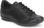 GEOX Smooth Leather Mens Black Shoe - Thumbnail 2