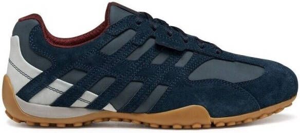 GEOX U Snake Original A SUEDE+NBK Leren herentrainers U55MNA 022EK blauw - Foto 3