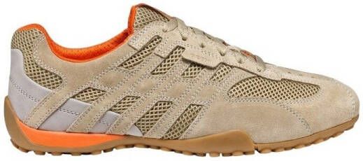 GEOX U Snake Original A SUEDE+NBK Leren herentrainers U55MNA 022EK zand - Foto 3