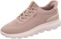 Geox Beige Casual Textiel Sneakers met 3 cm Rubberen Zool Beige Dames - Thumbnail 12