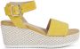 Geox Gele platte sandalen voor vrouwen Yellow Dames - Thumbnail 2
