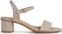 Geox Beige Platte Sandalen voor Vrouwen Beige Dames - Thumbnail 3