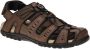 Geox Sandalen UOMO SANDAL STRADA C zomerschoen klittenbandschoen outdoorsandaal met leren voetbed - Thumbnail 14