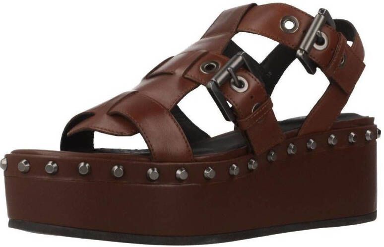 Geox Flat Sandals Brown Dames