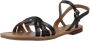 Geox Stijlvolle platte sandalen voor vrouwen Black Dames - Thumbnail 3