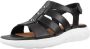 Geox Comfortabele platte sandalen voor vrouwen Black Dames - Thumbnail 3