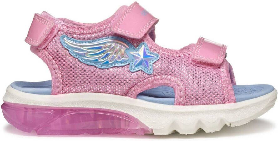 GEOX SANDAL CIBERDRON MEISJES Sandalen ROZE LICHTBLAUW - Foto 2