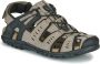 Geox Sandalen UOMO SANDAL STRADA C zomerschoen klittenbandschoen outdoorsandaal met leren voetbed - Thumbnail 4