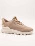 Geox Beige Casual Textiel Sneakers met 3 cm Rubberen Zool Beige Dames - Thumbnail 3