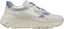 GEOX DIAMANTA DAMES Sneakers LICHTBLAUW MELKWIT - Thumbnail 2