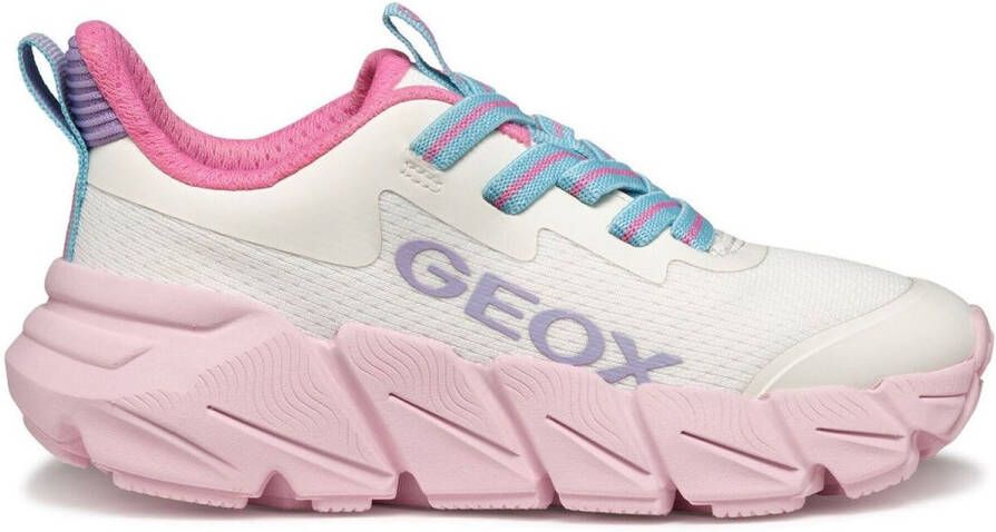 GEOX FLEXYPER FAST TIENERS Sneakers WIT ROZE - Foto 2