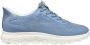 Geox Blauwe Casual Textiel Sneakers Vrouwen Blue Dames - Thumbnail 15