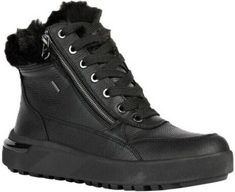 Geox Zwarte Casual Gesloten Platte Booties - Foto 2