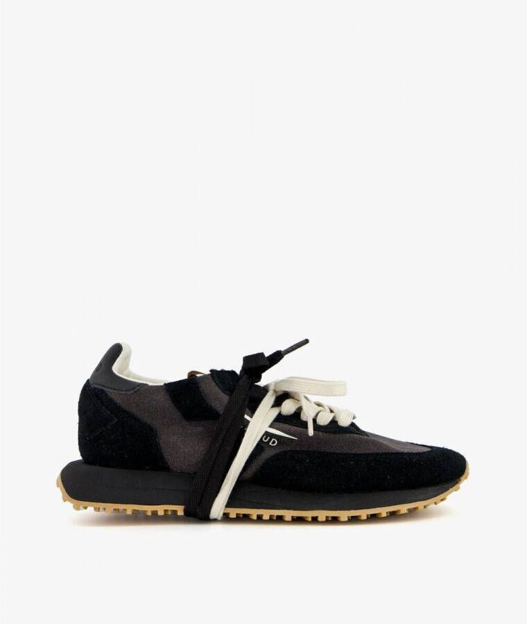 Ghoud Lage Sneakers SCLW-IS07 STARLIGHT LOW-GLITTER SUEDE BLACK