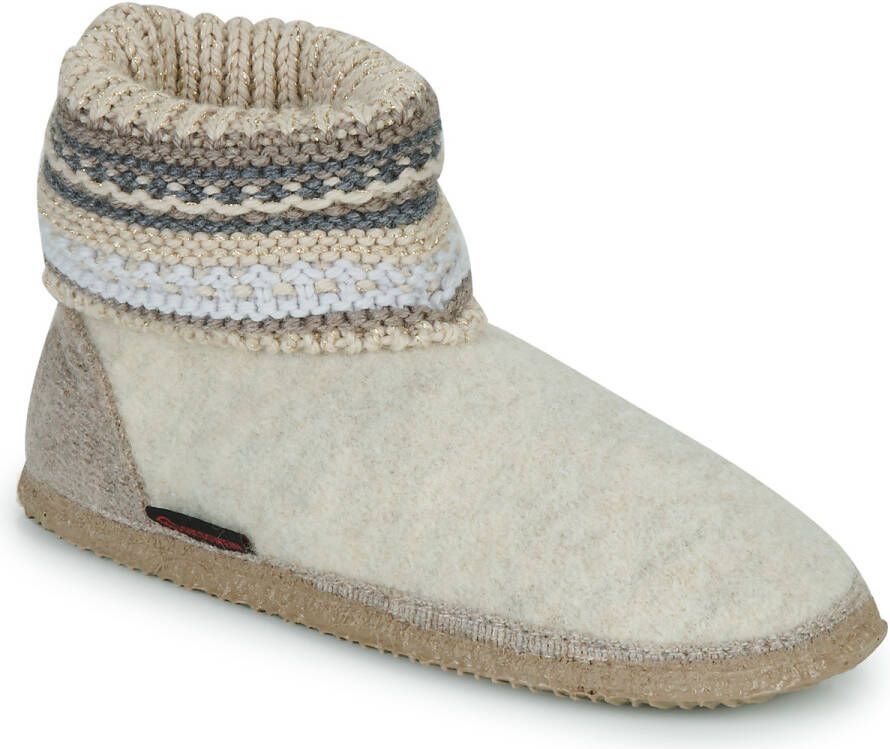 Giesswein Blauwe Gesloten Pantoffels met Bontvoering - Foto 9