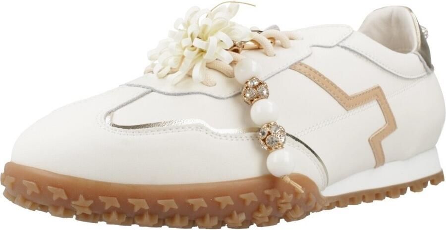 Gio + Lage Sneakers Sport Zapatillas Mujer Modèle Combi Latte