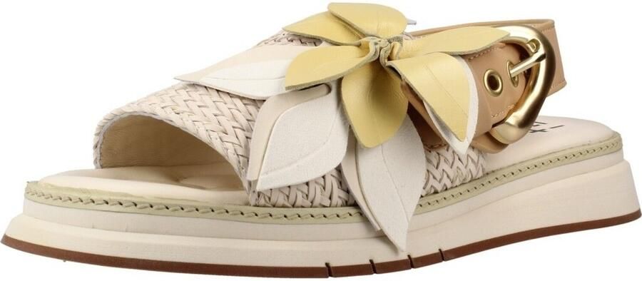 Gio + Platte sandalen Combi Intreccio
