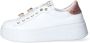 Gio+ Witte sneakers van kalfsleer met gelamineerde hak White Dames - Thumbnail 2