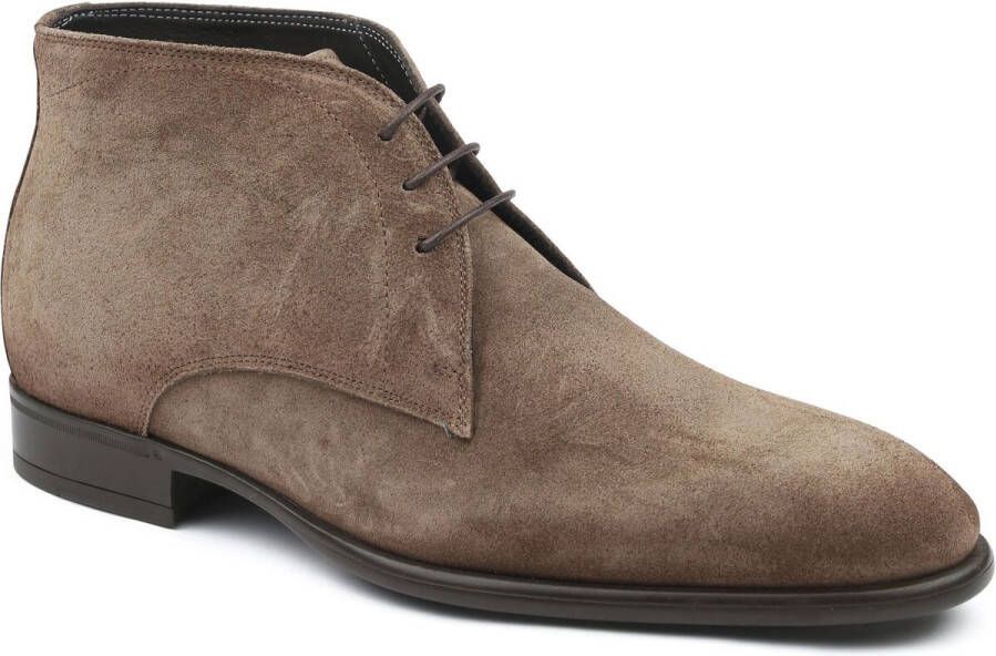 Giorgio Laarzen Boy Schoen Suede Taupe