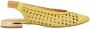 Gioseppo Gevlochten Leren Ballet Flats Yellow Dames - Thumbnail 2