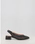 Gioseppo Gevlochten Leren Ballet Flats Black Dames - Thumbnail 2