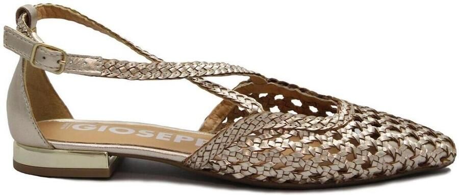 Gioseppo Gevlochten Ballerina's Vrouwen Leskovic Beige Dames - Foto 7