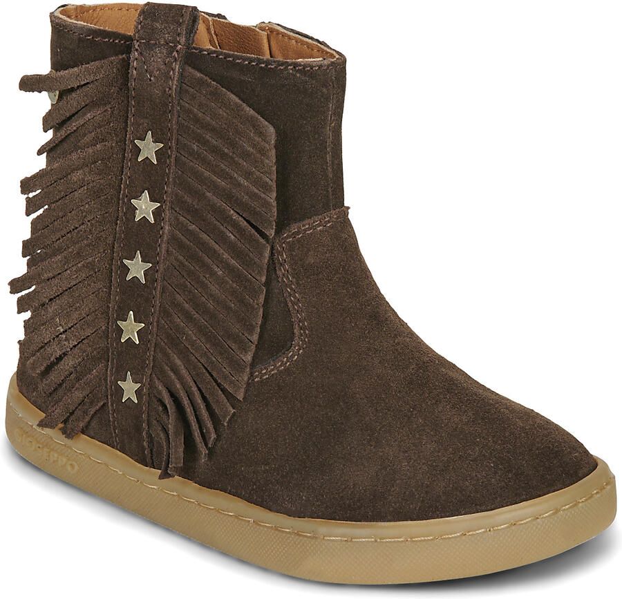 Gioseppo enkelboots donkerbruin Meisjes Textiel - Foto 5