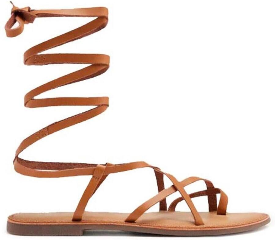 Gioseppo Stijlvolle Platte Sandalen Brown Dames - Foto 4