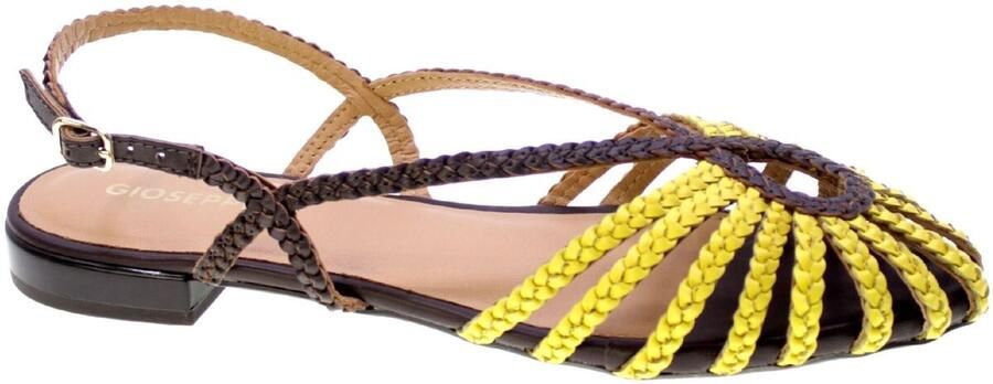 Gioseppo Platte sandalen Masalani Sandals Yellow