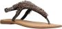 Gioseppo Kralen Platte Sandalen Black Dames - Thumbnail 4